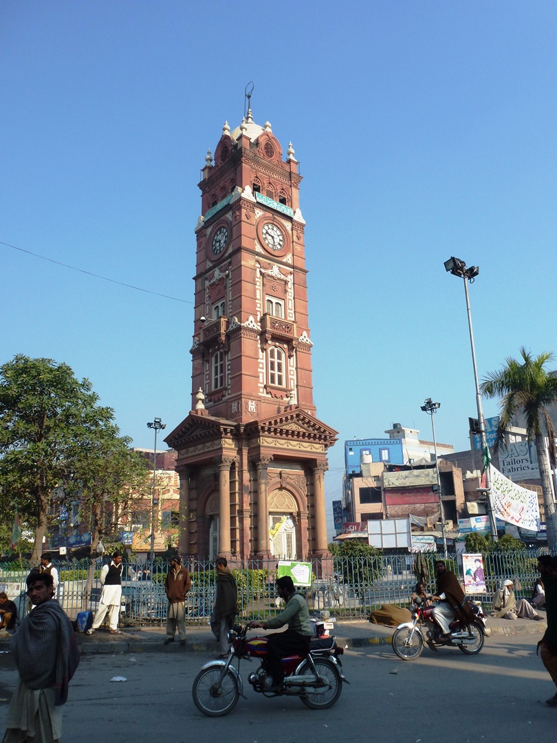 Ghanta Ghar; a famous clocktower and Faisalabadi landmark.
